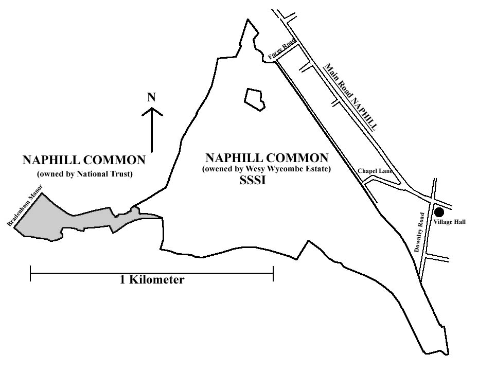 Naphill Common boundry map